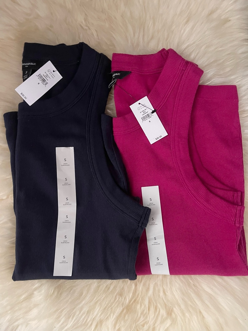 Banana Republic Ribbed Racer Tanks Set (2)